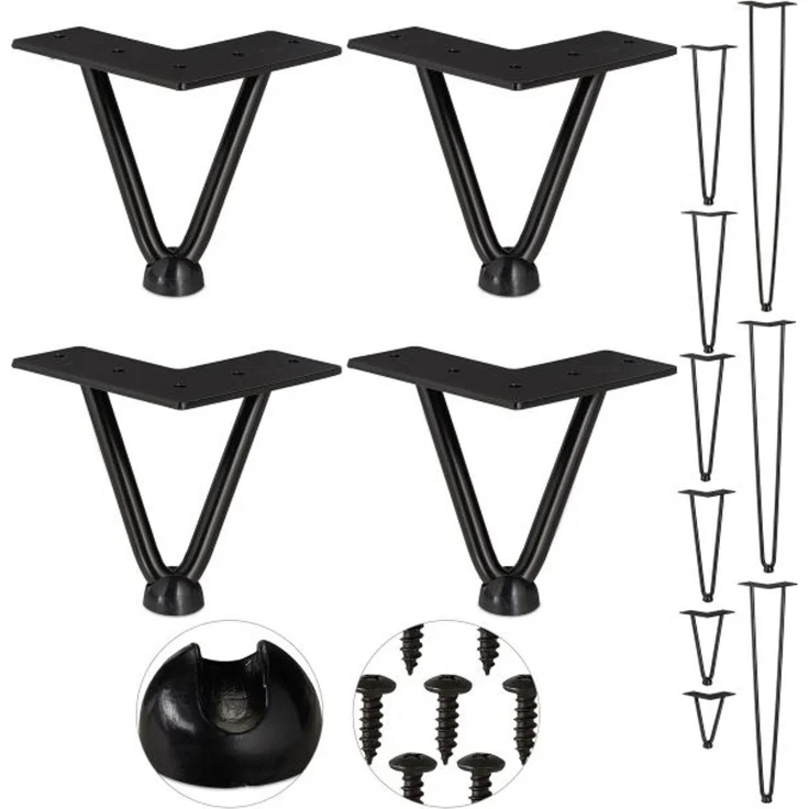 4er Set Hairpin Legs mit 2 Streben 10028068_1107 – Bild 1