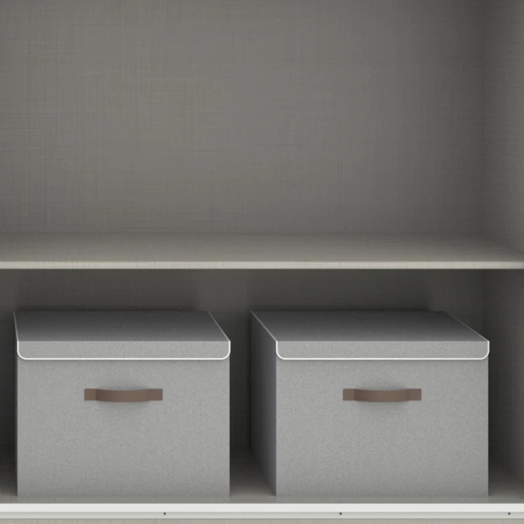 Schwebetürenschrank Kleiderschrank B225 cm H208 cm 3-trg. Grafit, 1x Tür Glas Grau – Bild 4