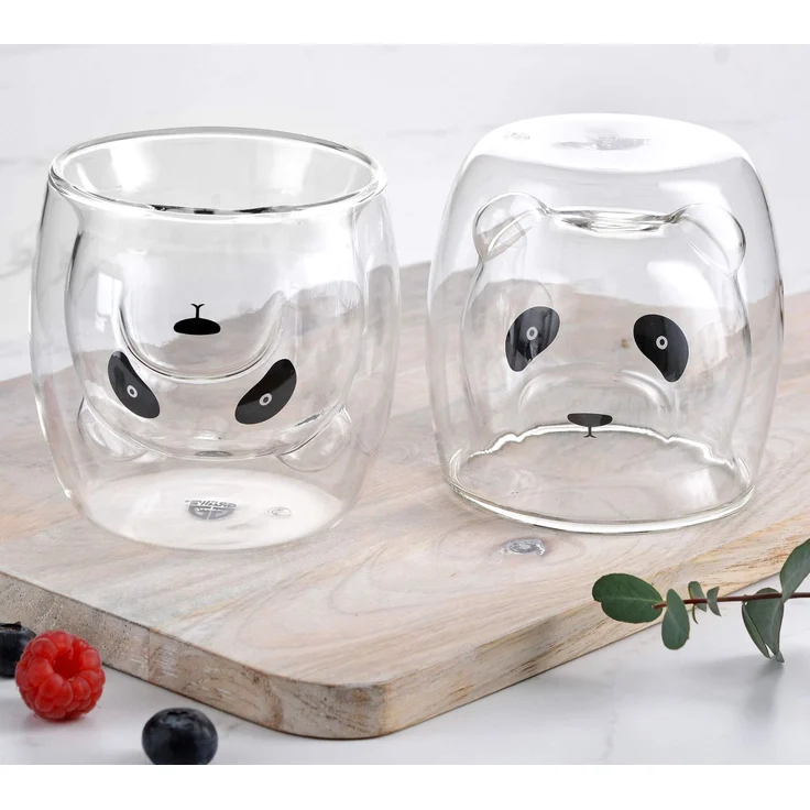 GRÄWE Doppelwandige-Thermogläser, 245ml, 2er Set, Motiv Panda – Bild 4