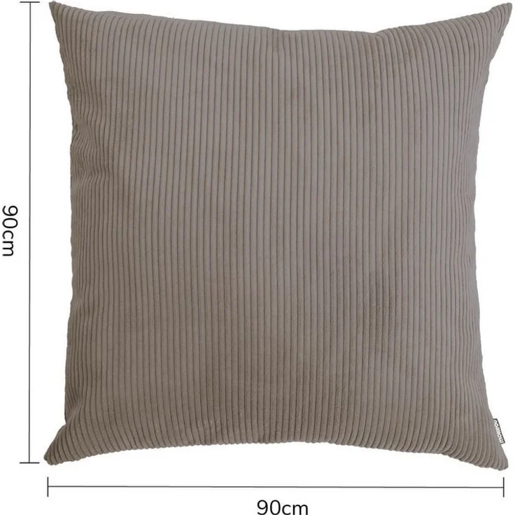 mokebo Sofakissen Das Anschmiegsame, (aus Cordstoff), auch als XXL Couchkissen, Riesenkissen oder Dekokissen in Taupe – Bild 3