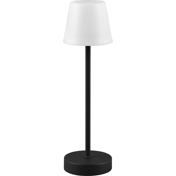 Akku Aussen Tischleuchte schwarz LED MARTINEZ Lampe USB Touch Dimmer ca. 39 cm