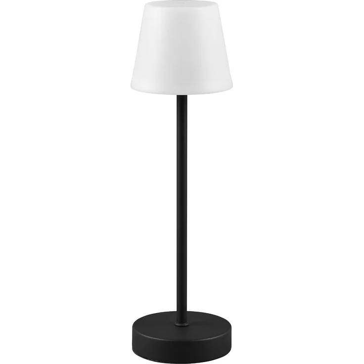 Akku Aussen Tischleuchte schwarz LED MARTINEZ Lampe USB Touch Dimmer ca. 39 cm