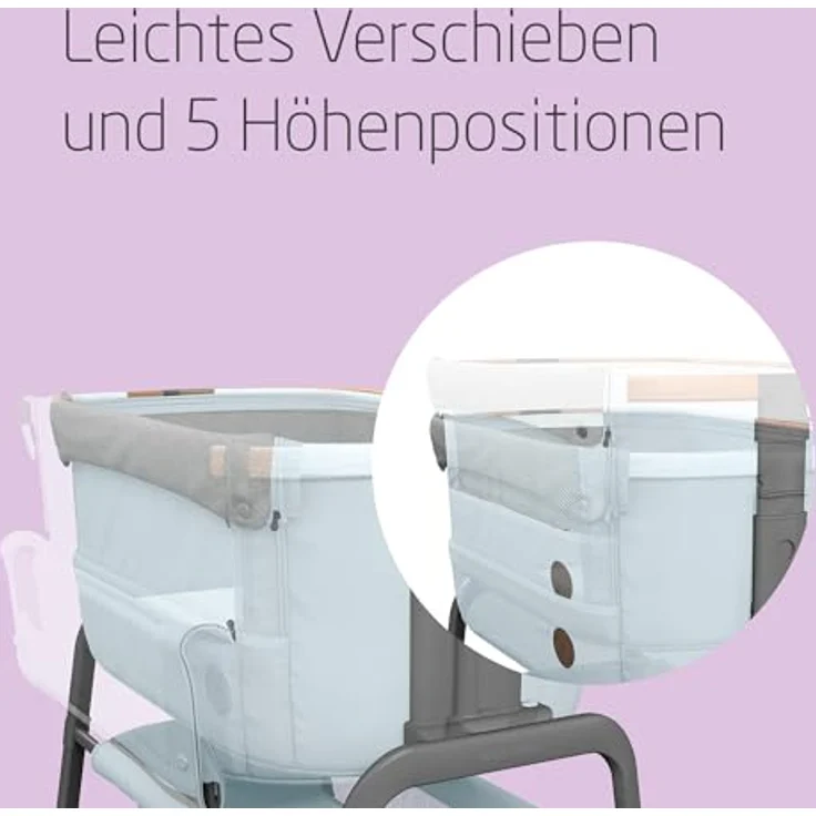 Maxi-Cosi Babybett/Beistellbett Iora, Essential Grey – Bild 4