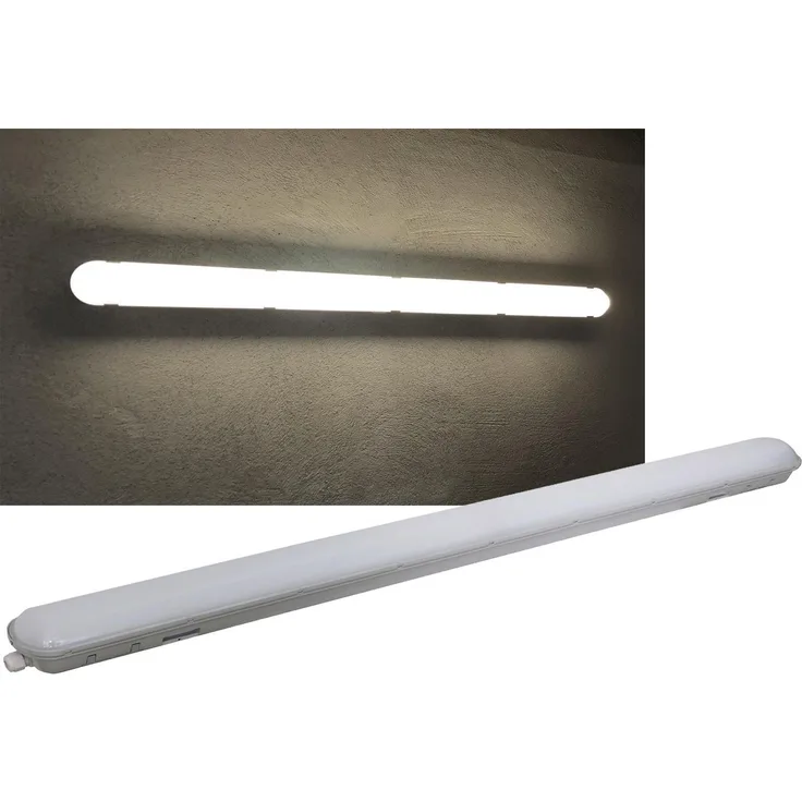 Wand-& Deckenleuchte "HP-63" IP65, 150cm 56W, 4000k, neutralweiß, 6600 Lumen
