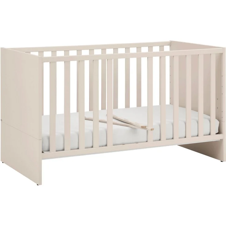 PAIDI Babybett LITTLE SNU 70x140cm in Beige oder Weiß, umbaubares Kinderbett, Gitterbett 4-fach höhenverstellbar, entnehmbare Sprossen, Juniorbett – Bild 2