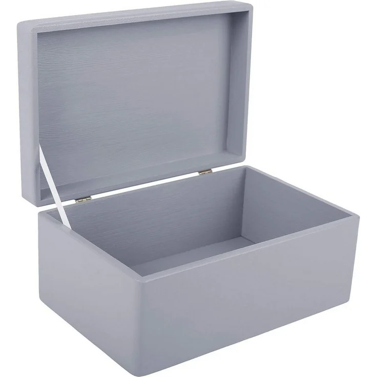 Creative Deco Holzkiste mit Deckel Groß Erinnerungsbox Baby Holzbox 30 x 20 x 14 cm, mit Scharnieren – Bild 1
