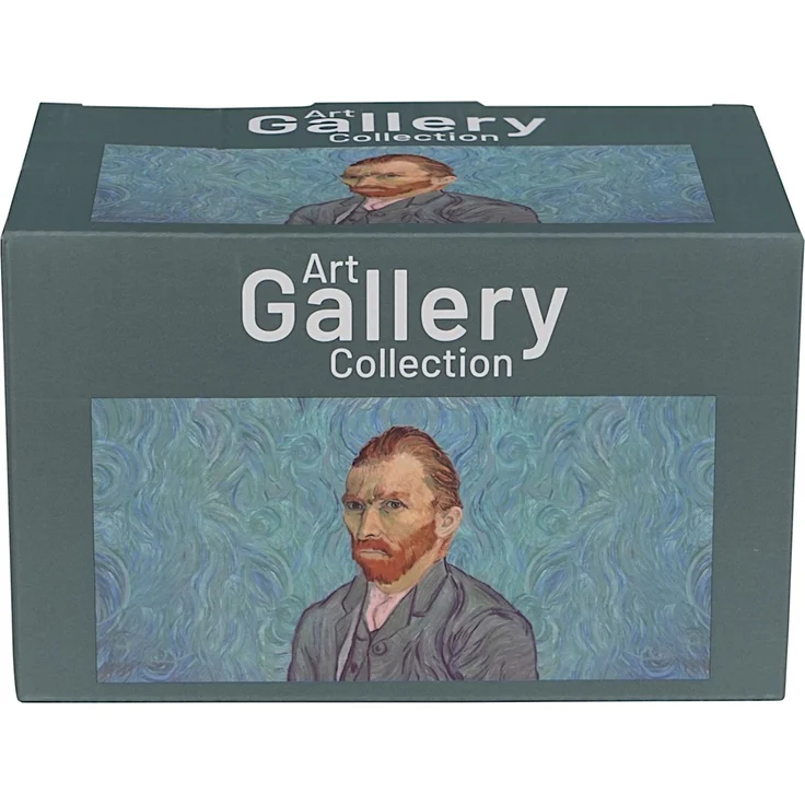 DUO ART GALLERY 2er-Set klassischer Becher 360 ml PORTRAIT OF Van Gogh, New Bone China Porzellan – Bild 4