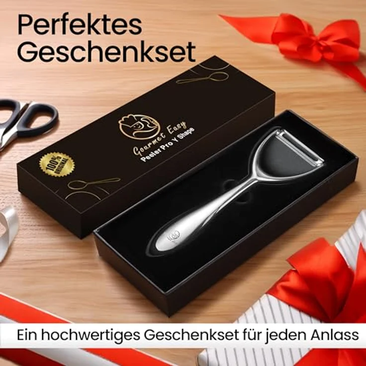 Premium Sparschäler aus Edelstahl für Obst & Gemüse Y Schäler mit ultrascharfer Klinge geeignet als Kartoffelschäler & Spargelschäler mit ergonomischem und rutschfestem Griff – Bild 7