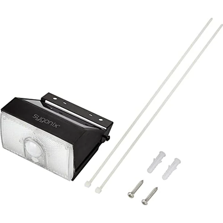 sygonix SY-4673536 Solar-Außenwandleuchte mit Bewegungsmelder, 10 W, 1000 Lumen, IP65, schwarz – Bild 4