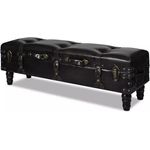 Sitzbank Lange Sitztruhe Sitzhocker Aufbewahrungstruhe Bank Braun 240552