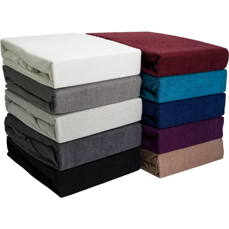 Zestri Spannbettlaken Frottee bis 40 cm Steghöhe, auch für Boxspringbett & Wasserbett, weich, Gummizug: rundum, Spannbettbezug Bettbezug Laken, winter weich flauschig – Bild 3