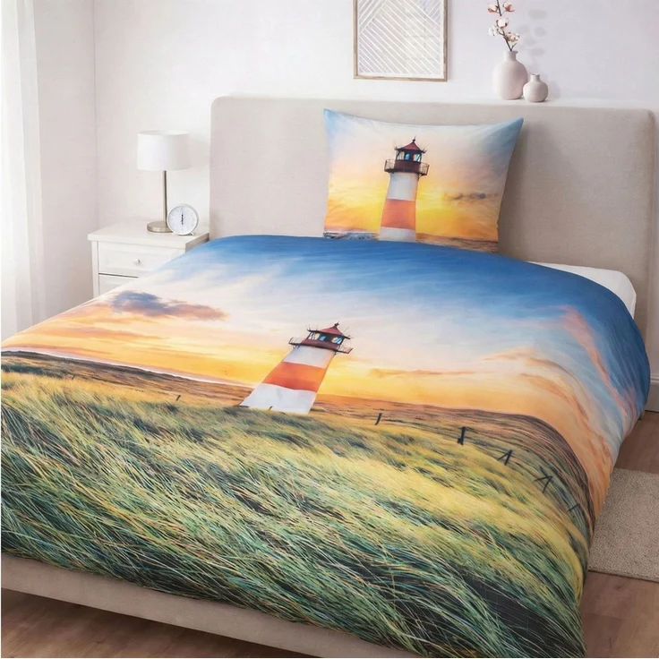 kamelshopping Bettwäsche Bettwäsche aus Microfaser und brillantem Fotodruck, Reißverschluss, 2-teilig ca. 135 x 200 cm + ca. 80 x 80 cm – Bild 4