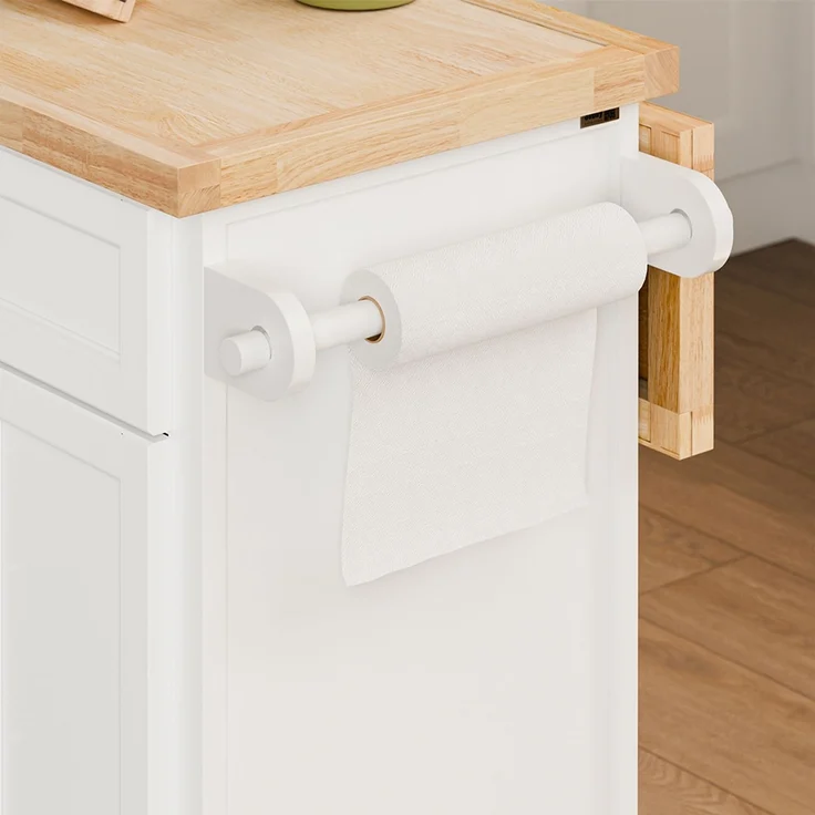 SoBuy FKW71-III-WN Kücheninsel, MDF, Lackiert, Weiß, 107 x 92 x 71 cm – Bild 9