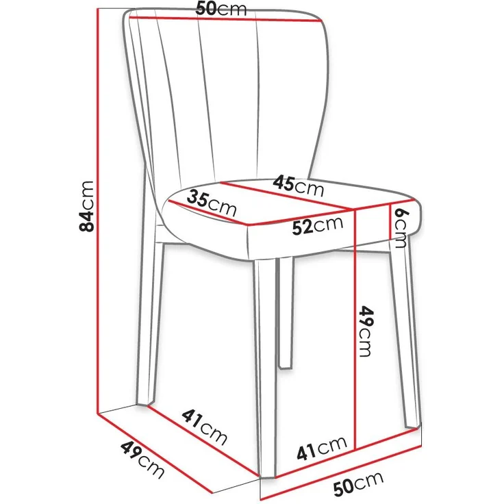 Esszimmerstuhl Iravat, Polsterstuhl, Beine aus Buchenholz (Schwarz, Magic Velvet 2250) – Bild 2
