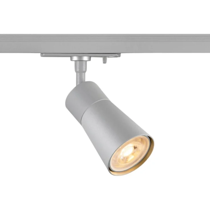 SLV PURI 2.0 Cone, 1~ Spot, GU10, 1x max. 6W, grau - Leuchten mit 1 Phasen Adapter – Bild 1