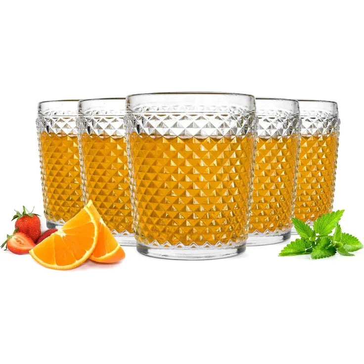 6 Trinkgläser 300ml Wassergläser Saftgläser Cocktailgläser Longdrinkgläser