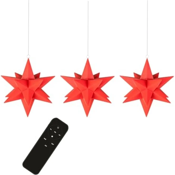 LED-Galaxy-Sterne 3er rot je 8 rot, RGB LED, 6/18T – Bild 2