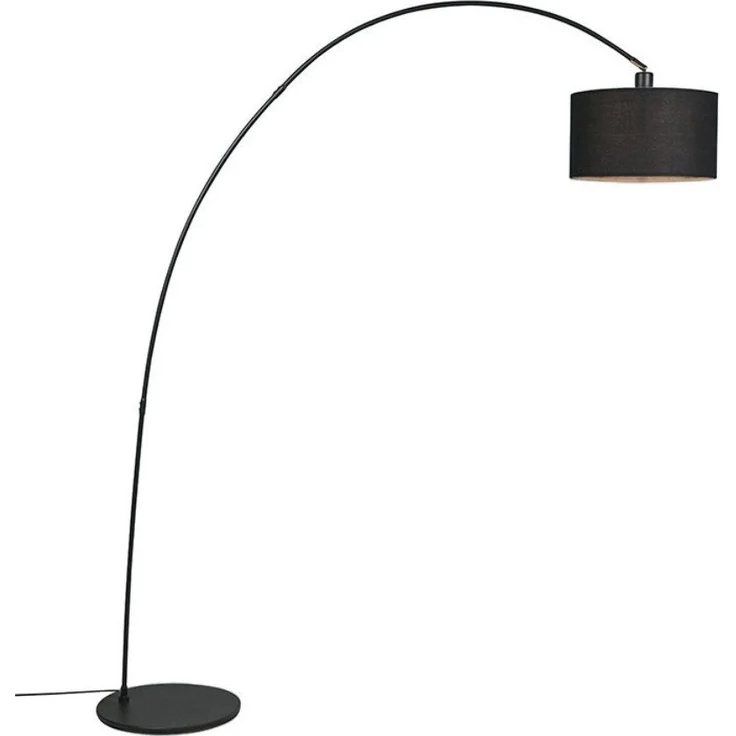 Qazqa Stehlampe Vinossa, ohne Leuchtmittel, E27, Schwarz, Modern, Stahl, 1-flammig – Bild 1