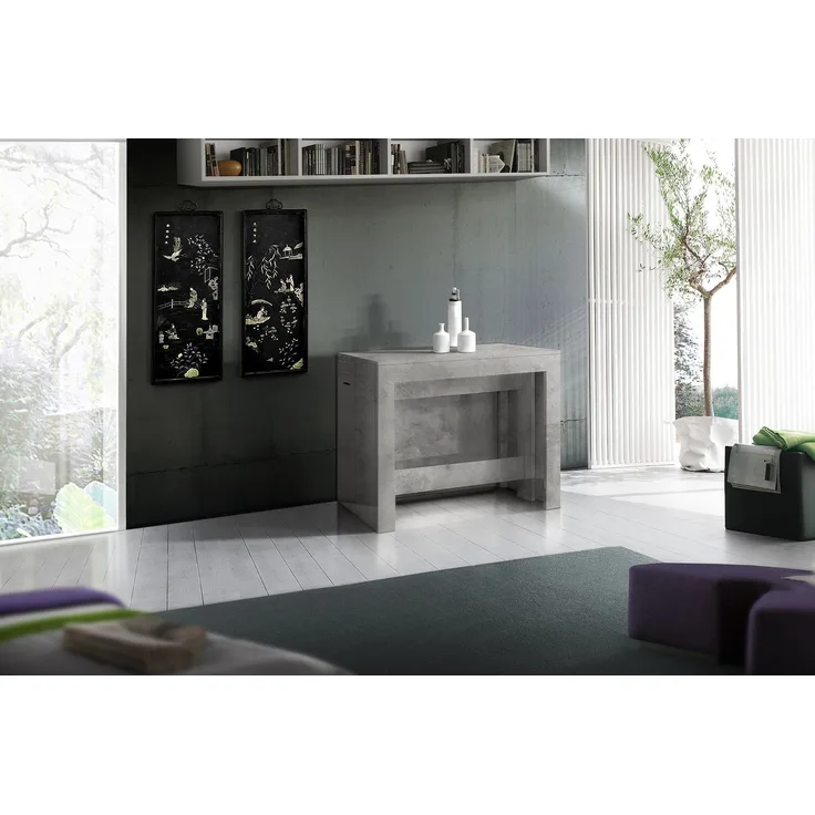 Esstisch >Pachino< in Zement - 51x77x90cm (BxHxT)