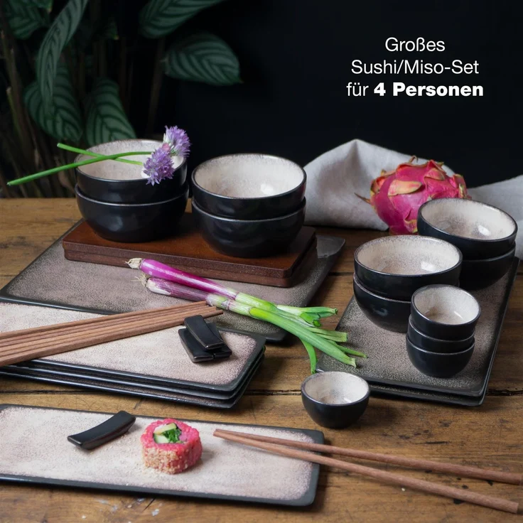 Moritz & Moritz VIDA 29tlg Sushi Set Beige – Bild 2