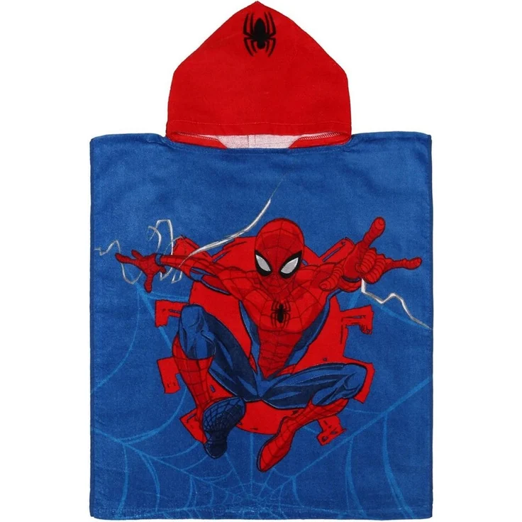 Sarcia. eu Kapuzenhandtuch MARVEL Spider-Man Kinder Schwimmhandtuch, Poncho mit Kapuze 50x115 cm – Bild 2