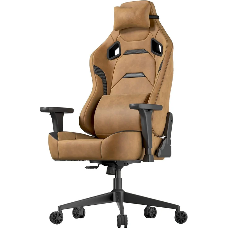JUMMICO Veloursleder Gaming Stuhl,Bürostuhl Ergonomisch mit 3D Armlehnen,Schreibtischstuhl mit Wider Backrest for Gaming, Working,Studing,Belastbarkeit bis 200 kg, Orange