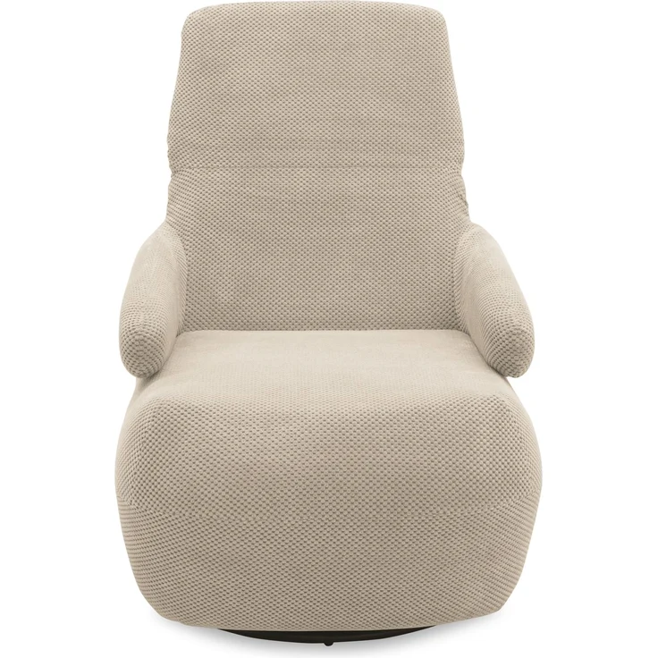 DOMO. collection Sessel 700015, Polstersessel, gepolsterte Rückenlehne, Rückenfunktion, Drehfunktion, Wippfunktion, Cocktailsessel, Loungesessel, 68 x 88 x 67 (BxTxH), beige – Bild 4