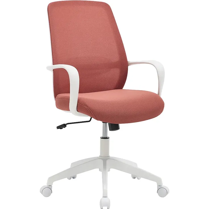 Vente-unique - VATISTA Office chair Stoff RotWeiß - B 61,5 cm x H 95,5 cm103 cm x L 60,5 cm – Bild 3