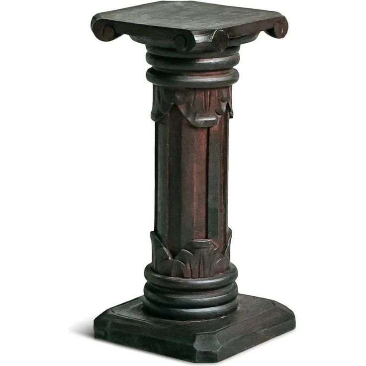 livasia Dekosäule Balinesische Säule aus Holz mit Schnitzerei, antik, handgefertigt