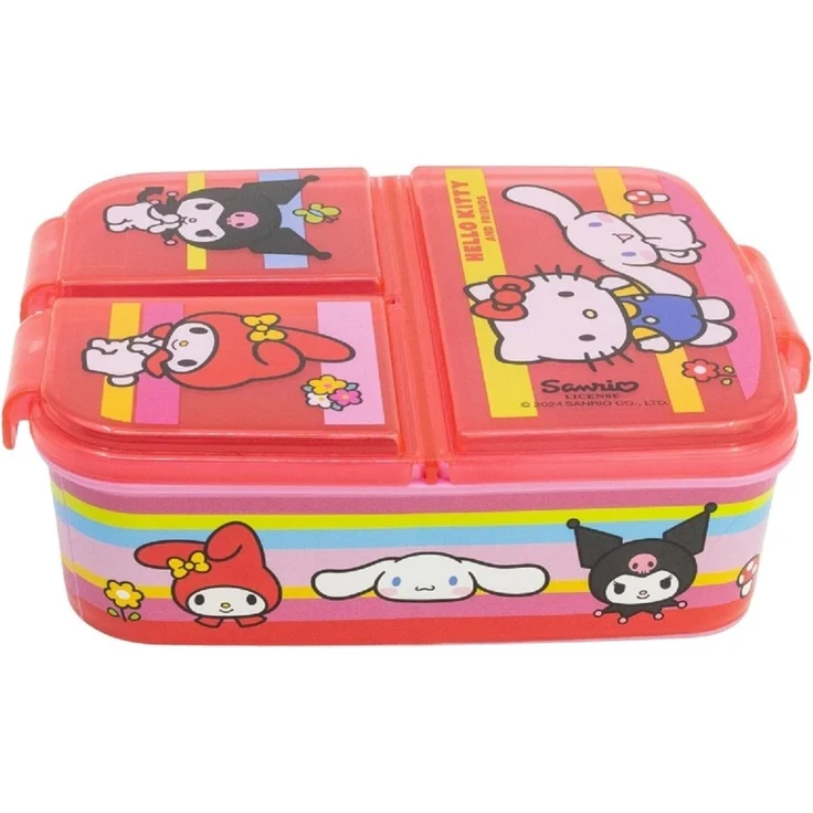Hello Kitty and Friends Kinder Premium Lunchbox Brotdose Frühstücks-Box Vesper-Dose mit 3 Fächern – Bild 4
