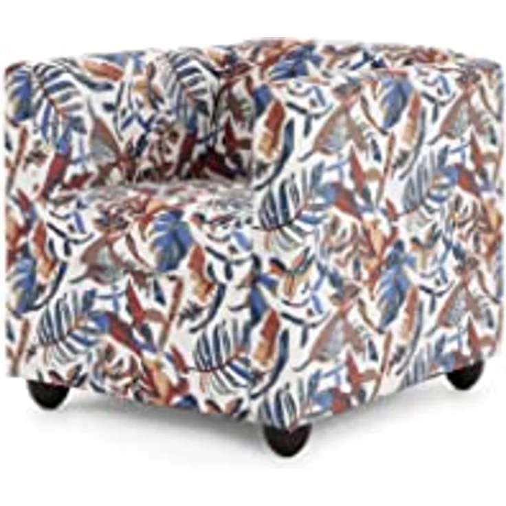 LOOKS by Wolfgang Joop Looks I Designer Sessel mit Federkern, Holzwerkstoff, beige Gemustert, 72 x 71 x 75 cm – Bild 5