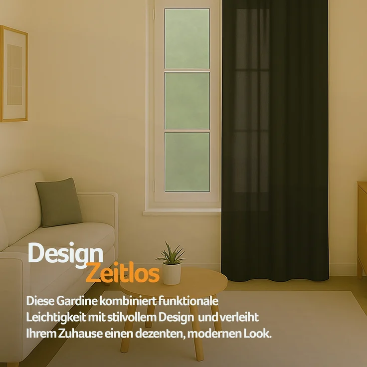 Bestlivings Blickdichte, Gardine mit Ösen, in vielen Größen und Farben Schwarz 140x175 cm – Bild 8