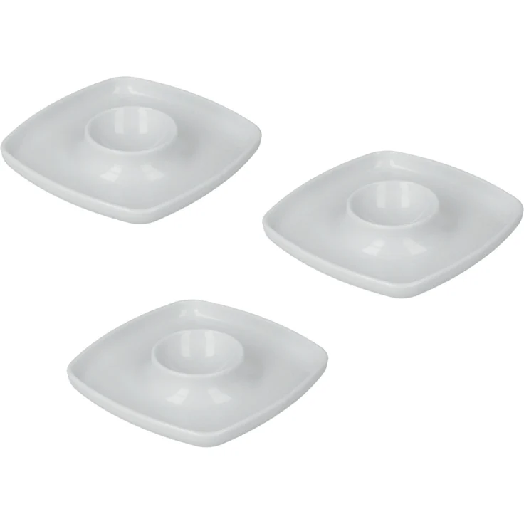 Metaltex 252921000 Eierbecher quadratisch aus Kunststoff im 3er Set / Frühstückszubehör – Bild 1