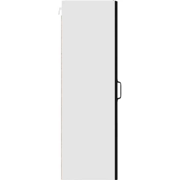 vidaXL Wandglas-Schrank PORTO Schwarz 40 x 31 x 100 cm Holzwerkstoff 885446 – Bild 7