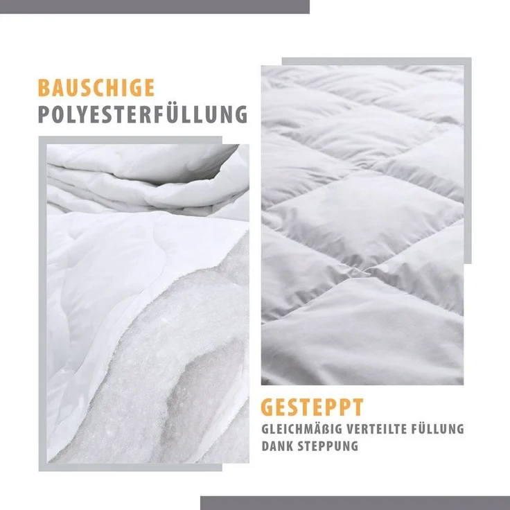 Amazinggirl Microfaserbettdecke Bettdecke 135x200 mit 80x80 cm Kissen Set Ganzjahresdecke 2. Wahl – Bild 1