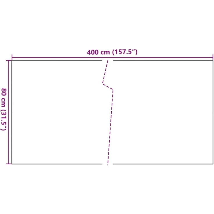 vidaXL Balkon-Sichtschutz Hellbraun 400x80 cm Poly Rattan 156268 – Bild 8