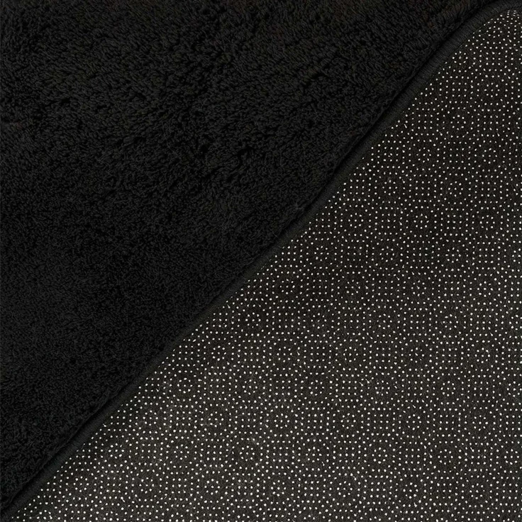 TaraCarpet Teppich Supersoft Kurzflorteppich Fiona Uni, rechteckig, Höhe: 14 mm, Wohnzimmer, Schlafzimmer, Esszimmer, Fiona schwarz 50x80 – Bild 3