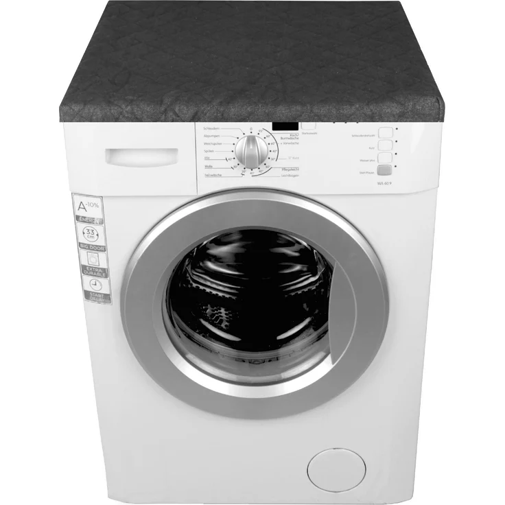 Waschmaschinenbezug 60x60cm, Trocknerbezug in vielen vers. Farben Schwarz – Bild 6