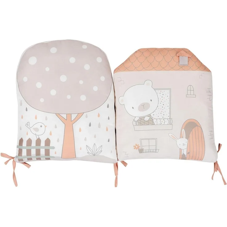 Kikkaboo Babykissen-Set 5-tlg. Plüsch Jersey Einzelkissen Maße 35 x 30 x 7 cm beige – Bild 5