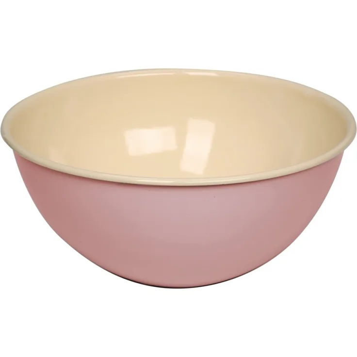 Riess Obstschüssel Emaille Salatschüssel | 26cm Rosa