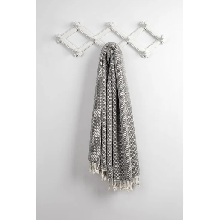 Mijolnir 'Likya - Grey' Fouta (Strandtuch), Grau, 95 x 190 cm – Bild 5