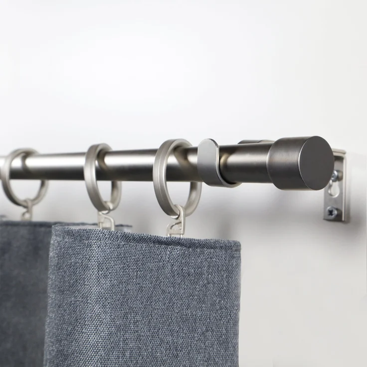 Deco-Raum Gardinenstange Flexa Stilgarnitur Set ausziehbar, Ø 19 mm, 1-läufig, ausziehbar, Wandmontage, verschraubt, Metall, perfekt für Dekoschals Gardinen – Bild 4