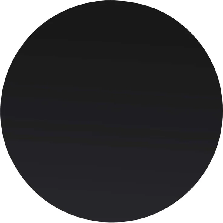 vidaXL Tischplatte Esstischplatte Glasplatte Ersatztischplatte Couchtischplatte Gartentischplatte Gehärtetes Glas Rund 400mm Schwarz