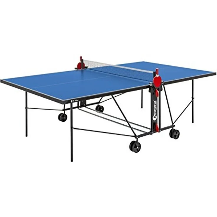 SPONETA 'S 1-43 e' Tischtennisplatte, wetterfest, klappbar, blau, 152,5 x 274 x 76 cm – Bild 1