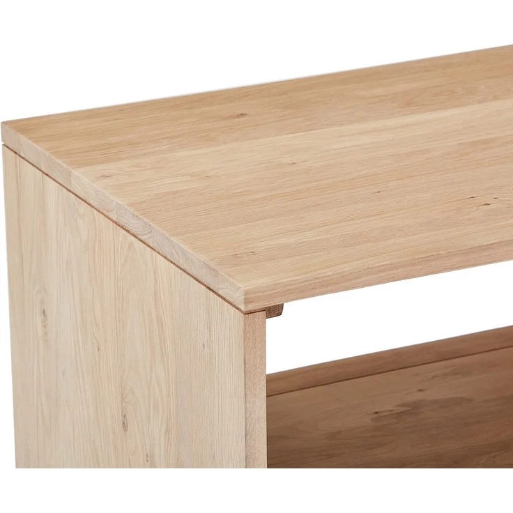 Vente-unique - Waschbeckenunterschrank aus Massivholz Eiche - Hell Natur - 60 cm - CAVIZO – Bild 6