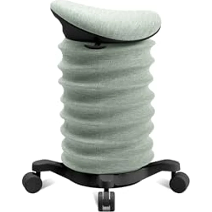 TOPSTAR Sitness 4D mit Rollen AGR-Zertifiziert Dynamischer Sitzhocker schwarz - grün, ergonomischer Bürohocker - höhenverstellbar - stärkt den Rücken - entlastet die Bandscheiben – Bild 4