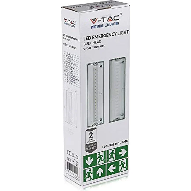 V-TAC VT-543 Notbeleuchtung, LED Aufputz mit 3 W, IP65, 3 Stunden Notfall-Backup – Bild 4