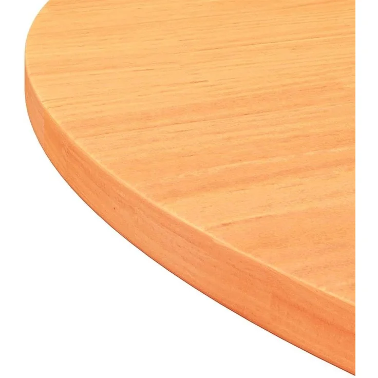 vidaXL Tischplatte Rund Wachsbraun Ø80x2,5 cm Massivholz Kiefer 847129 – Bild 6