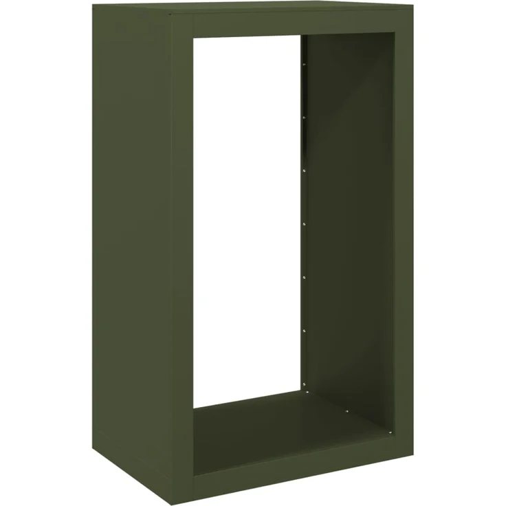 vidaXL Brennholzregal Grün 60x40x100 cm Stahl 850992 – Bild 1