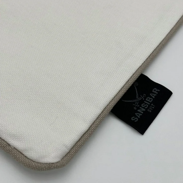 Sansibar Sylt Kissenhülle Kissenbezug Sansibar Sylt Kissenhülle, Sansibar Logo Druck, 45x45 cm, mit Logo-Schriftzug, mit verdecktem Reißverschluss – Bild 3